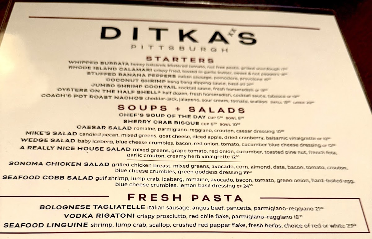 Ditka's Menu - Image 2